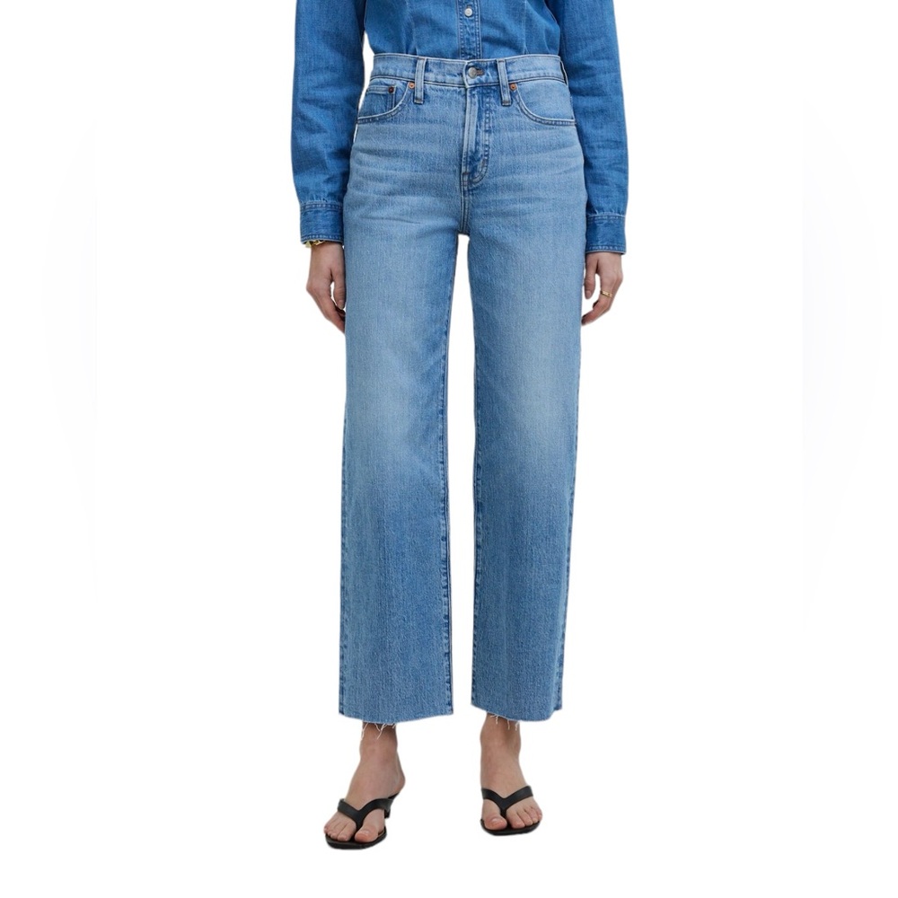 Madewell The Petite Perfect Vintage Wide-Leg Crop Jean in Altoona Wash